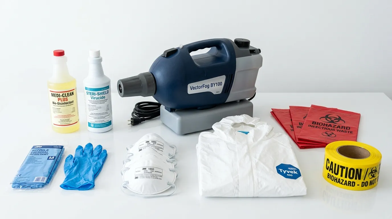 Professional biohazard remediation crew working in Bellmawr